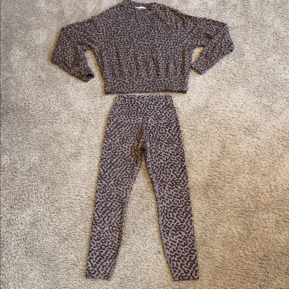 Leopard Print Women's Pajama Set